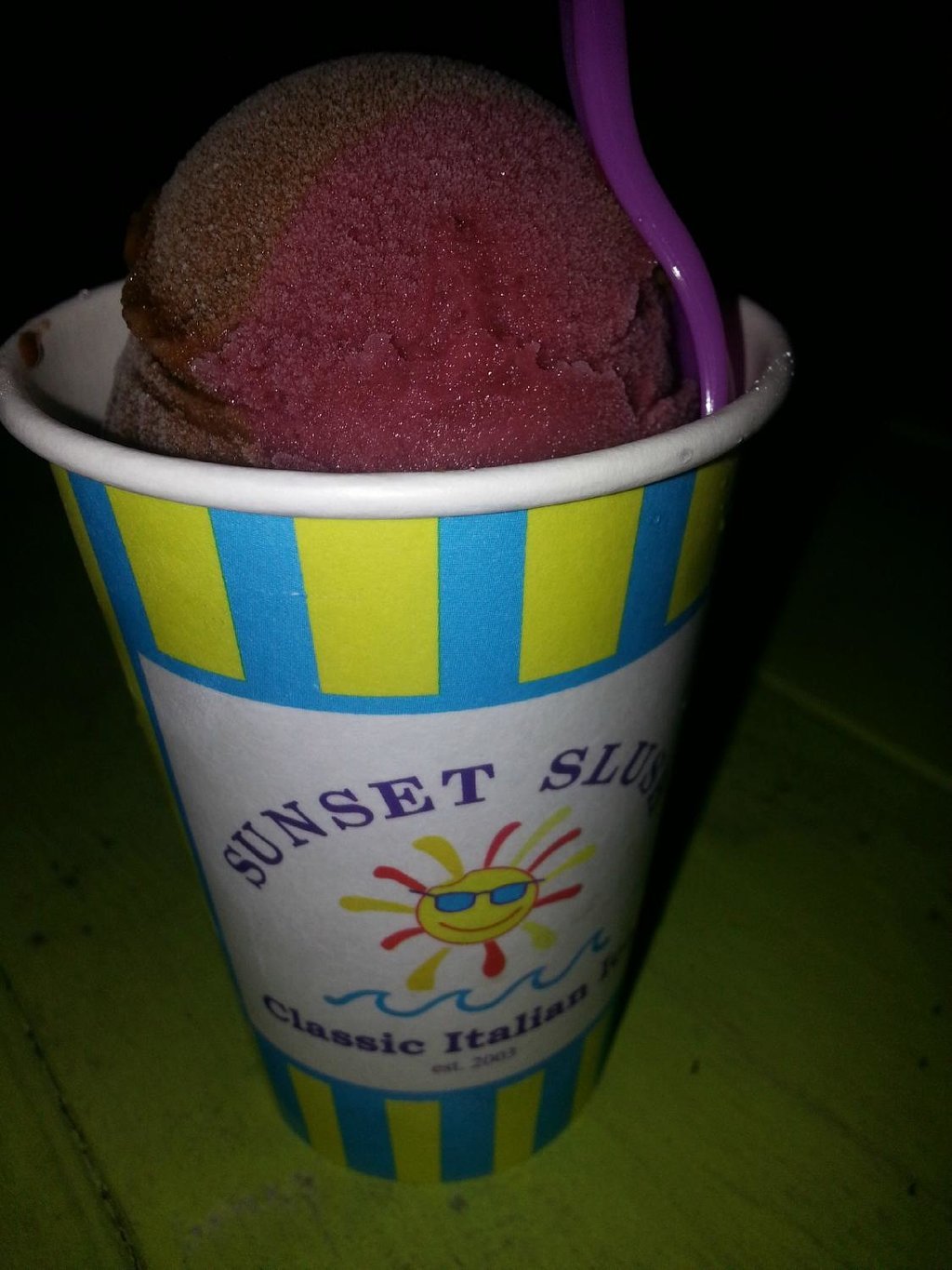 Sunset Slush of Ocean Isle Beach - Classic Italian Ice